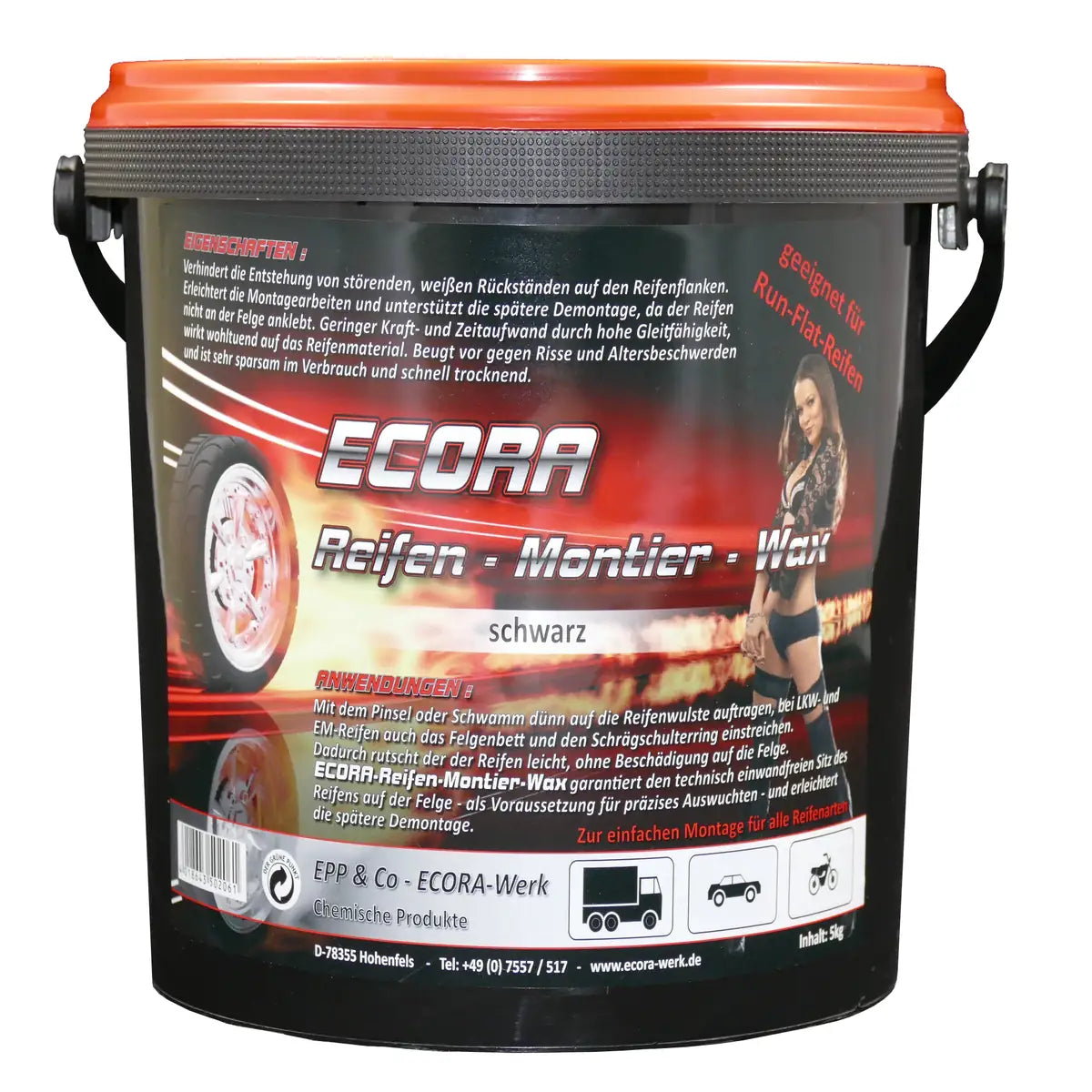 Pate Montage Pneu Noir 5Kg