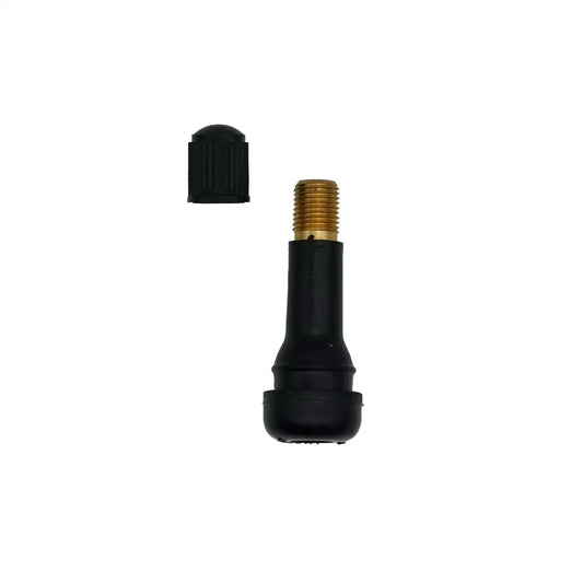 Valve en caoutchouc TR 438 pour pneus tubeless moto - Perçage de jante 8 mm